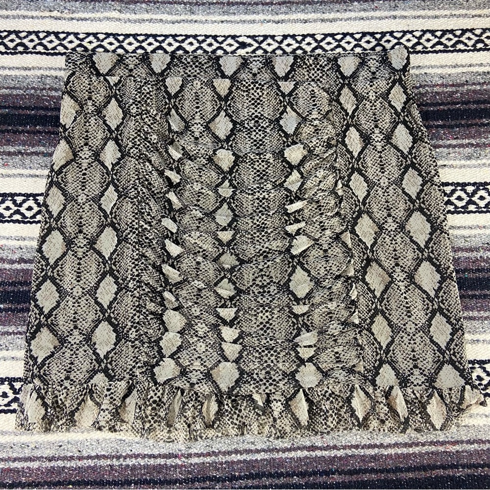 A Beautiful Soul Sz B Mesh Snake Print Snakeskin Mini Skirt Stretch Volup 18/20